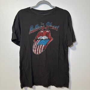 The Rolling Stones Dark Gray Cotton Tee